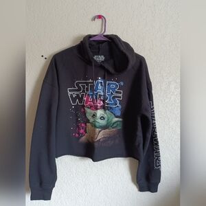 Star Wars Black Hoodie with Baby Yoda Design